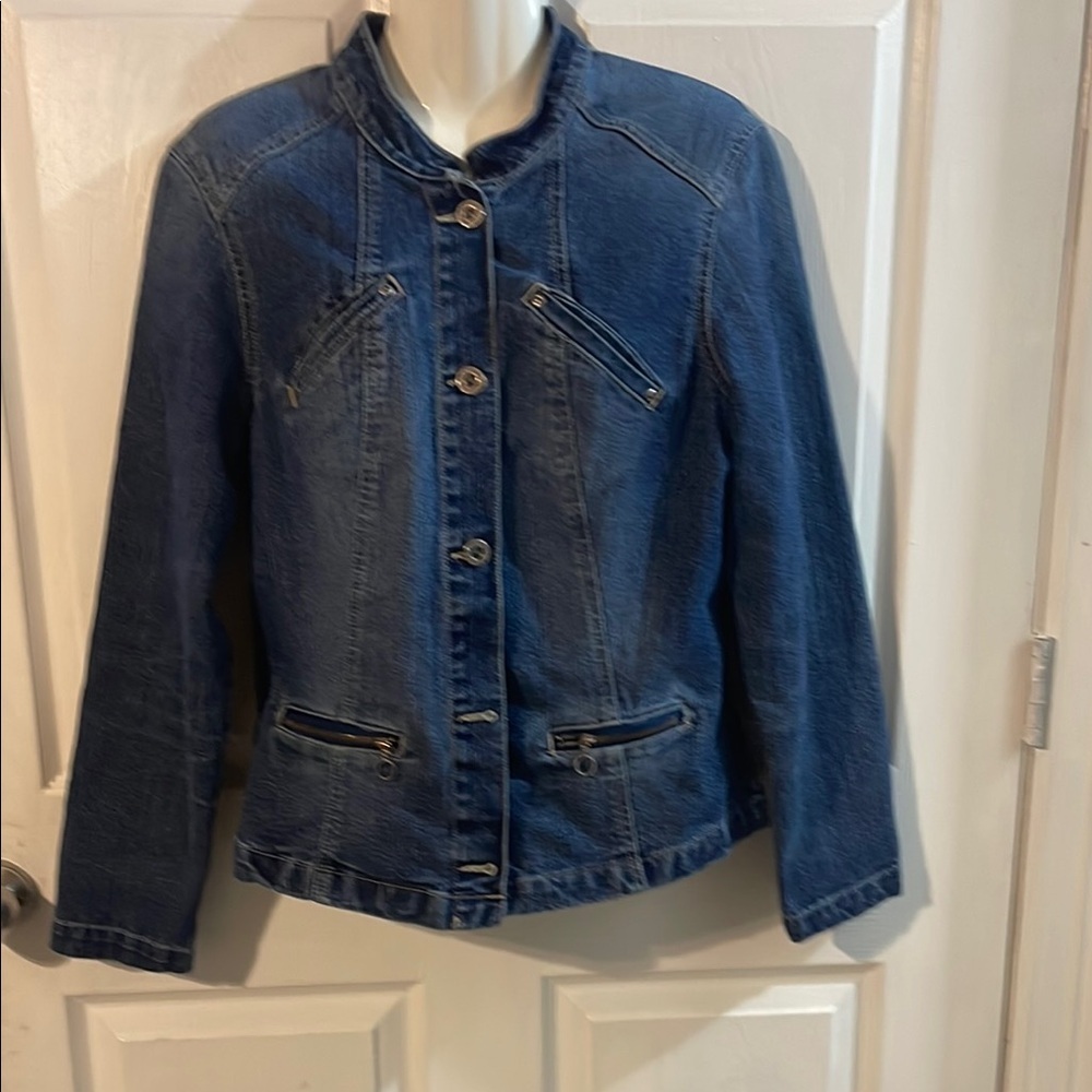 Gloria Vanderbilt Indigo Denim Jacket